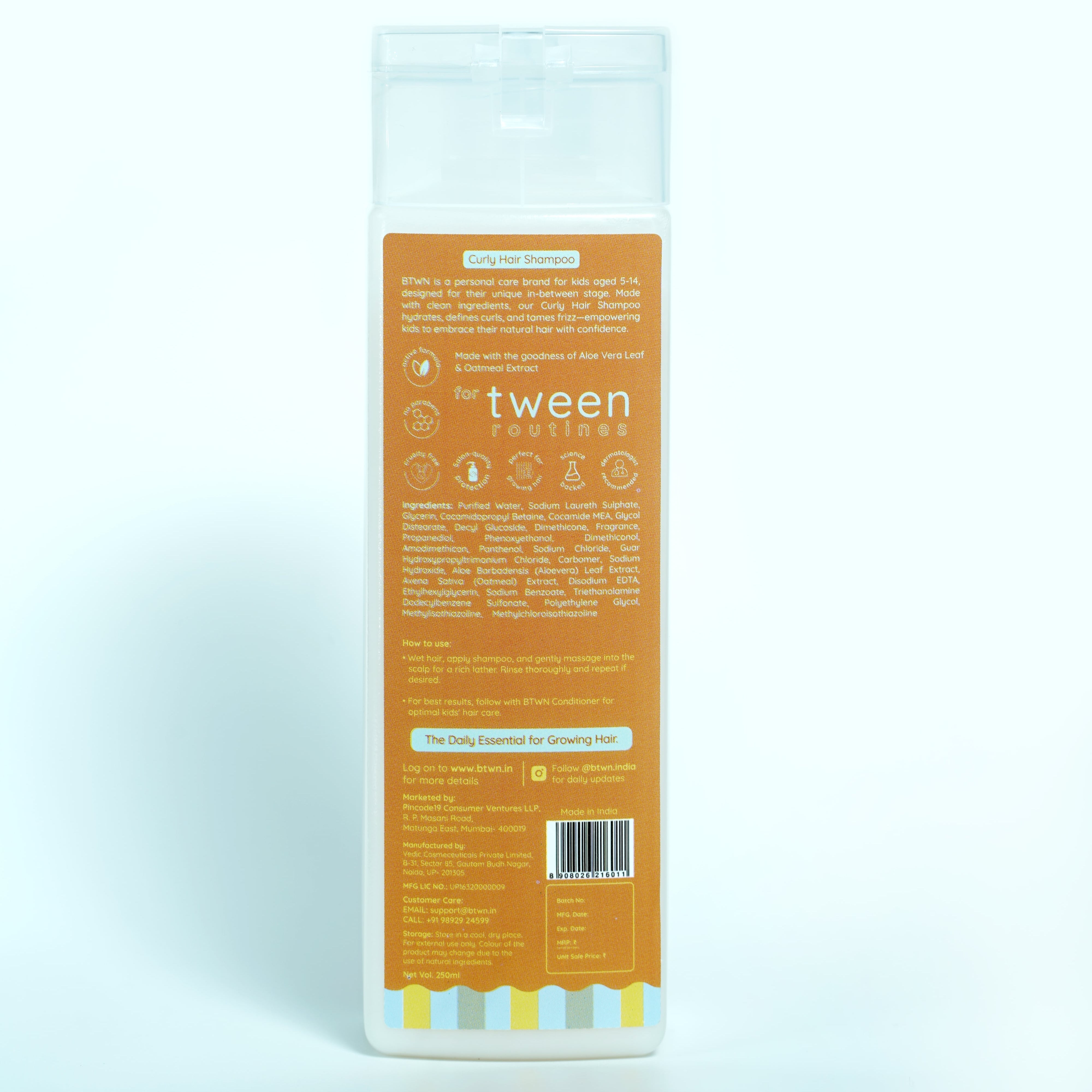 BTWN Curly Hair Shampoo Hello, Perfect Curls!