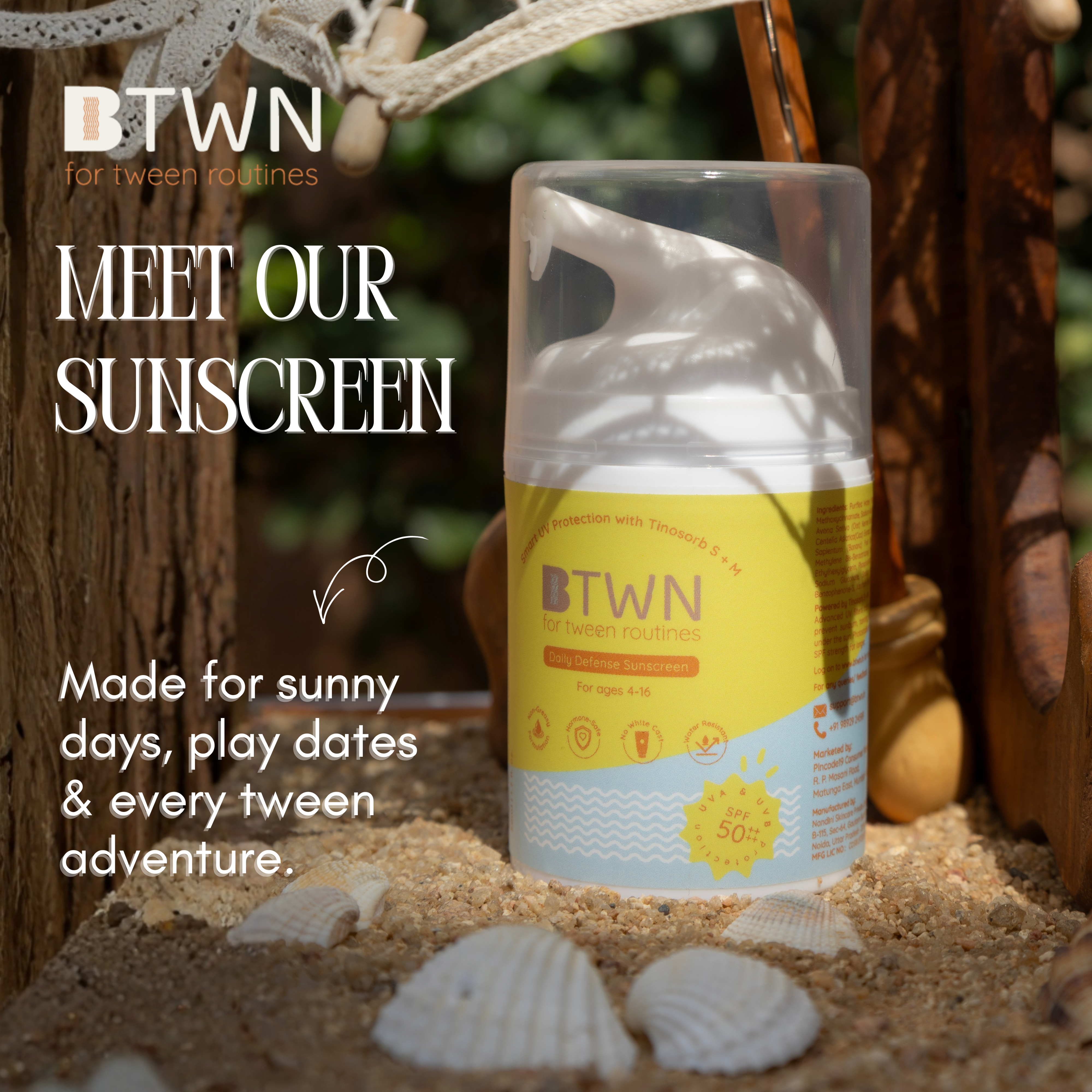 BTWN SPF 50 PA++++ Sunscreen